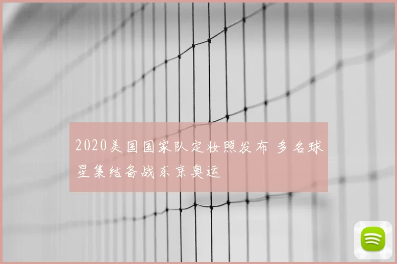 2020美国国家队定妆照发布 多名球星集结备战东京奥运
